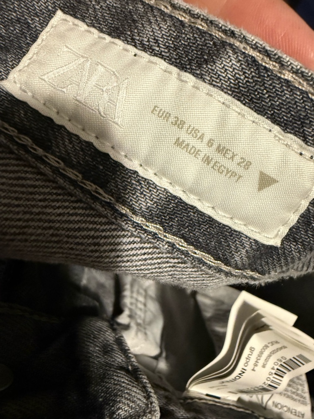 Women’s  Gray Wide Leg Jeans - Picture 4 of 4